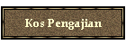 Kos Pengajian